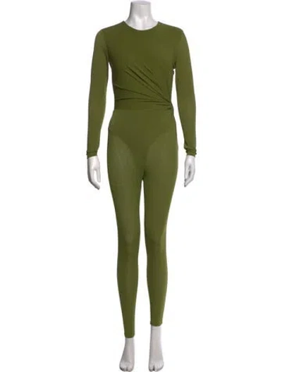 Pre-owned Alex Perry Crew Neck Jumpsuit In Green
