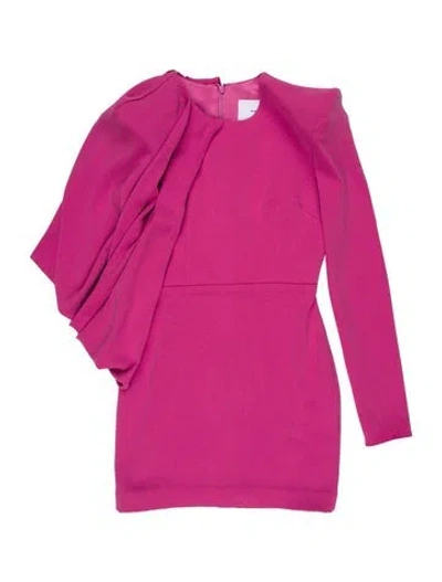 Pre-owned Alex Perry Crew Neck Mini Dress In Pink