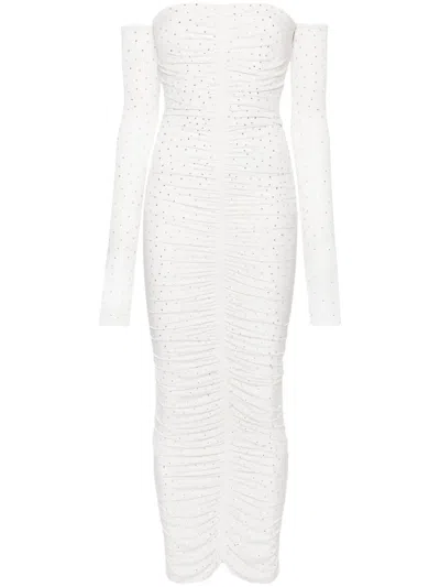 Alex Perry Crystal-embellished Dress In White