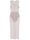 Alex Perry Maxikleid Mit Kristallverzierung In Violett