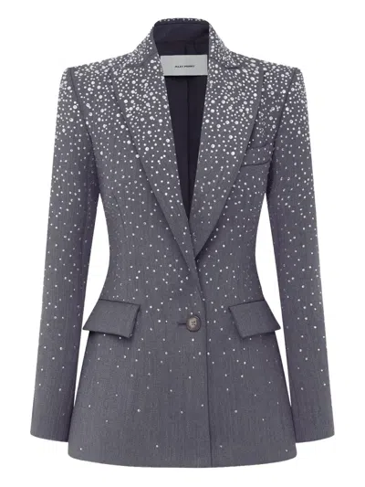 ALEX PERRY CRYSTAL-EMBELLISHED SINGLE-BREASTED BLAZER