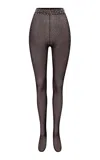 Alex Perry Crystal-embellished Stockings In Brown