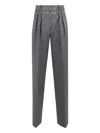 Alex Perry Crystal-embellishment Trousers In Gray