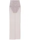 Alex Perry Crystal-embellished Mesh Maxi Skirt In Purple