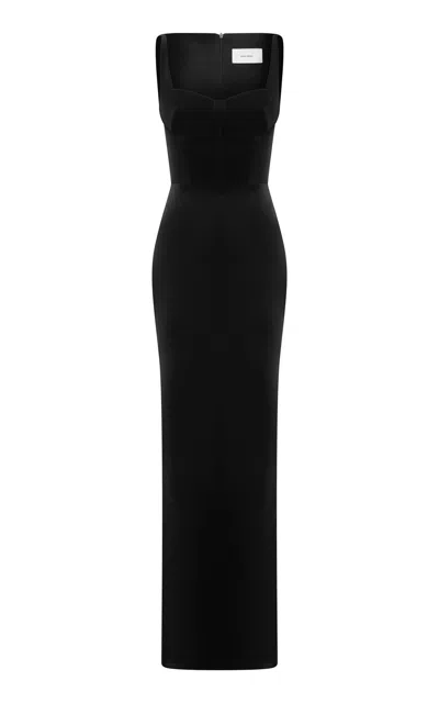 Alex Perry Cupped Velvet Gown