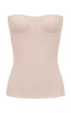 Alex Perry Cupped Wool Corset Top