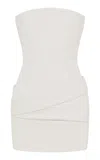 Alex Perry Curved Corseted Strapless Mini Dress