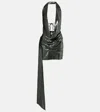 Alex Perry Draped Halterneck Sequined Minidress