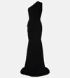 Alex Perry Draped One-shoulder Crêpe Gown