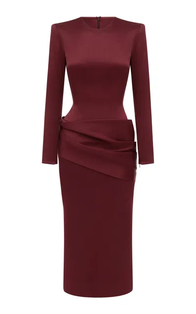 Alex Perry Draped Satin Dress