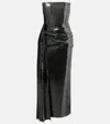 Alex Perry Draped Sequined Corset Dress
