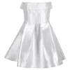 Alex Perry Elyse Strapless Mini Dress In White Silk In White