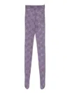 Alex Perry Floral-lace Leggings In Purple