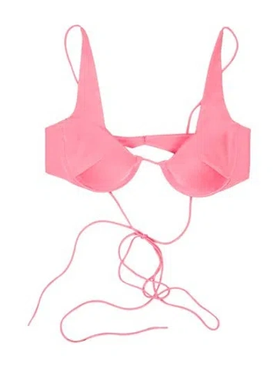 Pre-owned Alex Perry Halterneck Sleeveless Sports Bra In Pink