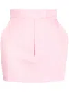 Alex Perry High-waisted Satin-finish Skirt In Pink