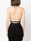 Alex Perry Hudson Cut-out Wraparound Top In Black