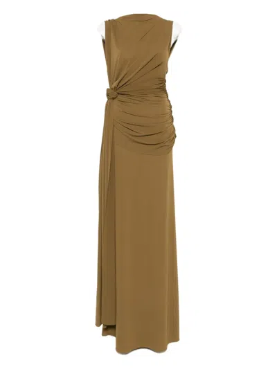 Alex Perry Knot-detail Draped Maxi Dress