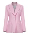 Alex Perry Single-breasted Virgin-wool Blazer In Multi