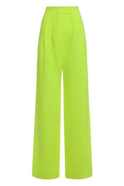 Alex Perry Loose Pants In Technical Fabric In Green
