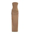 Alex Perry Mesh Corset Maxi Dress