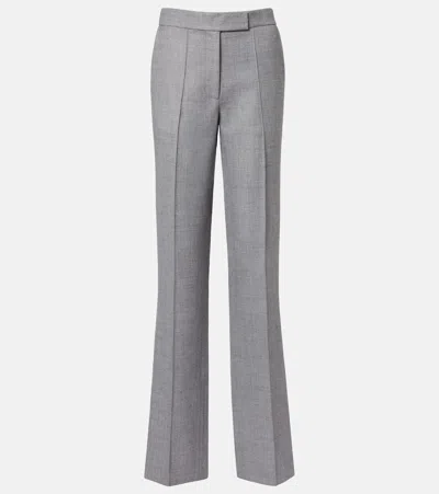 Alex Perry Mid-rise Straight Pants In Gray