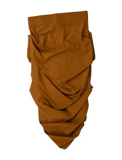 Pre-owned Alex Perry Mini Skirt In Brown