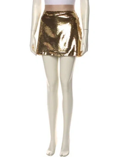 Pre-owned Alex Perry Mini Skirt In Neutral