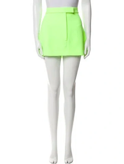 Pre-owned Alex Perry Mini Skirt W/ Tags In Green