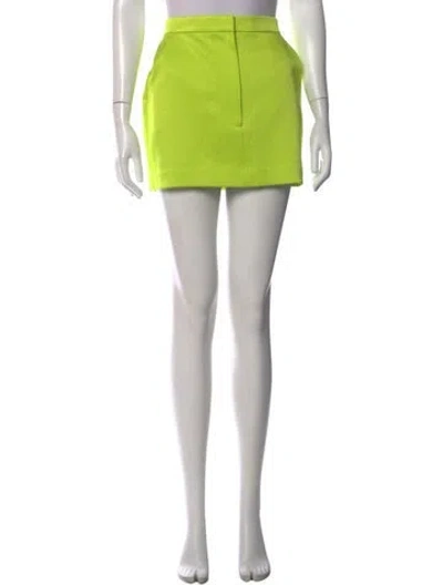 Pre-owned Alex Perry Mini Skirt In Yellow