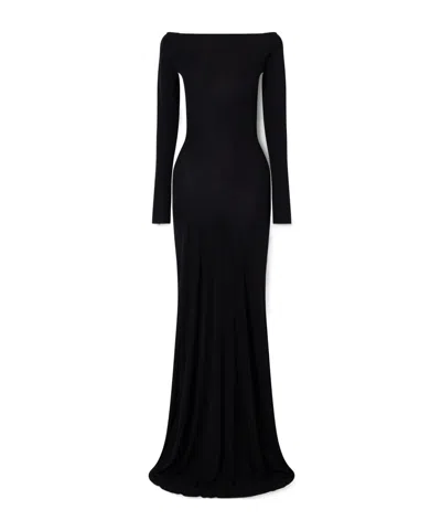 Alex Perry Minimal Backless Dress In Black