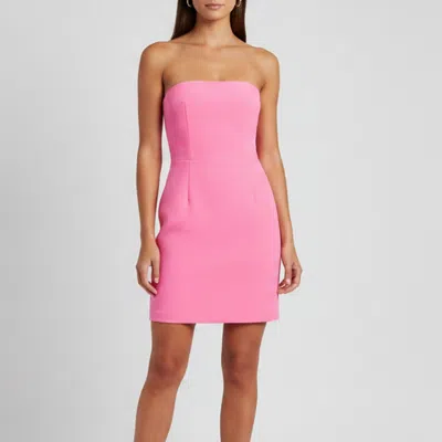 Pre-owned Alex Perry Neon Pink Strapless Corset Dress S