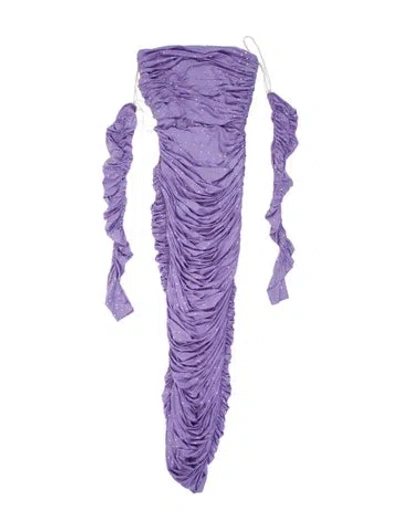 Pre-owned Alex Perry Nylon Knee-length Dress In Purple