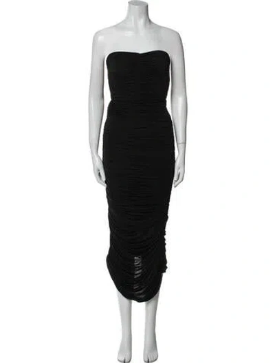 Pre-owned Alex Perry Nylon Midi Length Dress In Black