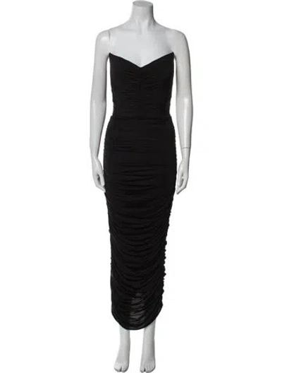 Pre-owned Alex Perry Nylon Midi Length Dress In Black