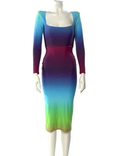 Pre-owned Alex Perry Nylon Midi Length Dress In Blue