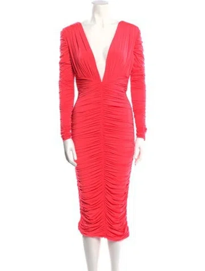 Pre-owned Alex Perry Nylon Midi Length Dress In Orange