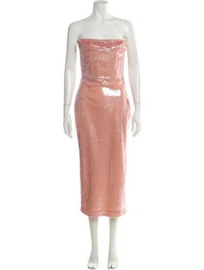 Pre-owned Alex Perry Nylon Midi Length Dress In Pink