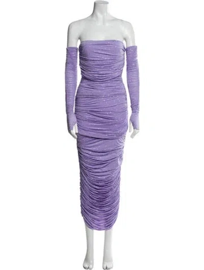 Pre-owned Alex Perry Nylon Midi Length Dress In Purple