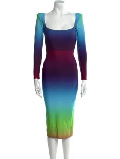 Pre-owned Alex Perry Nylon Midi Length Dress In Purple