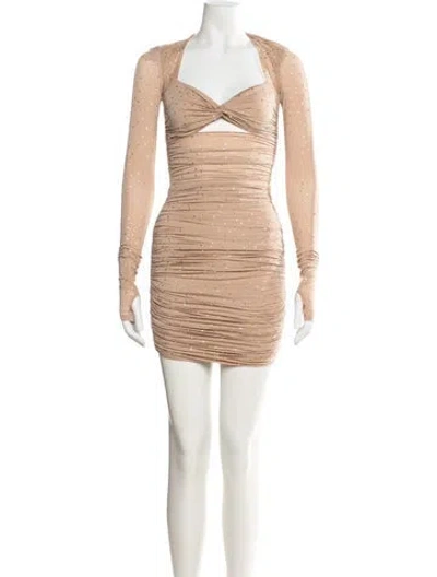 Pre-owned Alex Perry Nylon Mini Dress In Neutral