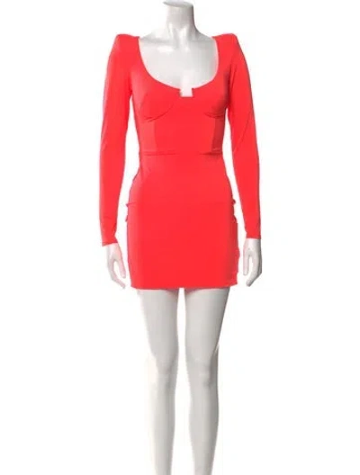 Pre-owned Alex Perry Nylon Mini Dress In Orange