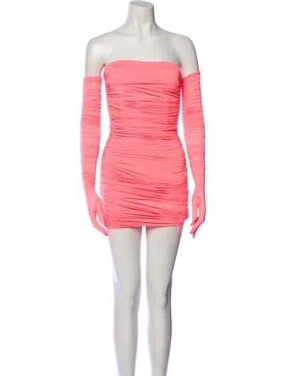 Pre-owned Alex Perry Nylon Mini Dress In Pink