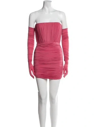 Pre-owned Alex Perry Nylon Mini Dress In Pink