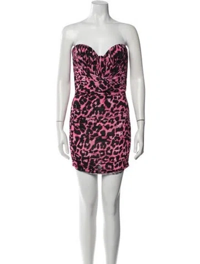 Pre-owned Alex Perry Nylon Mini Dress In Pink