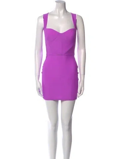 Pre-owned Alex Perry Nylon Mini Dress W/ Tags In Purple