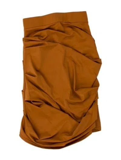 Pre-owned Alex Perry Nylon Mini Skirt In Orange