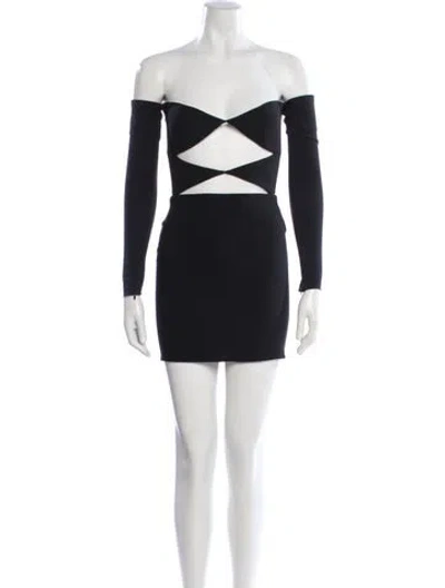 Pre-owned Alex Perry Off-the-shoulder Mini Dress