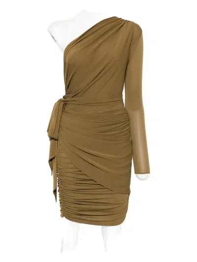 Alex Perry One-shoulder Draped Mini Dress