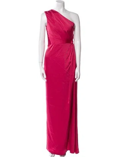 Pre-owned Alex Perry One-shoulder Long Dress W/ Tags In Pink