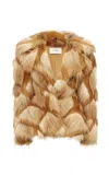 Alex Perry Oversized Contour Faux Fur Jacket
